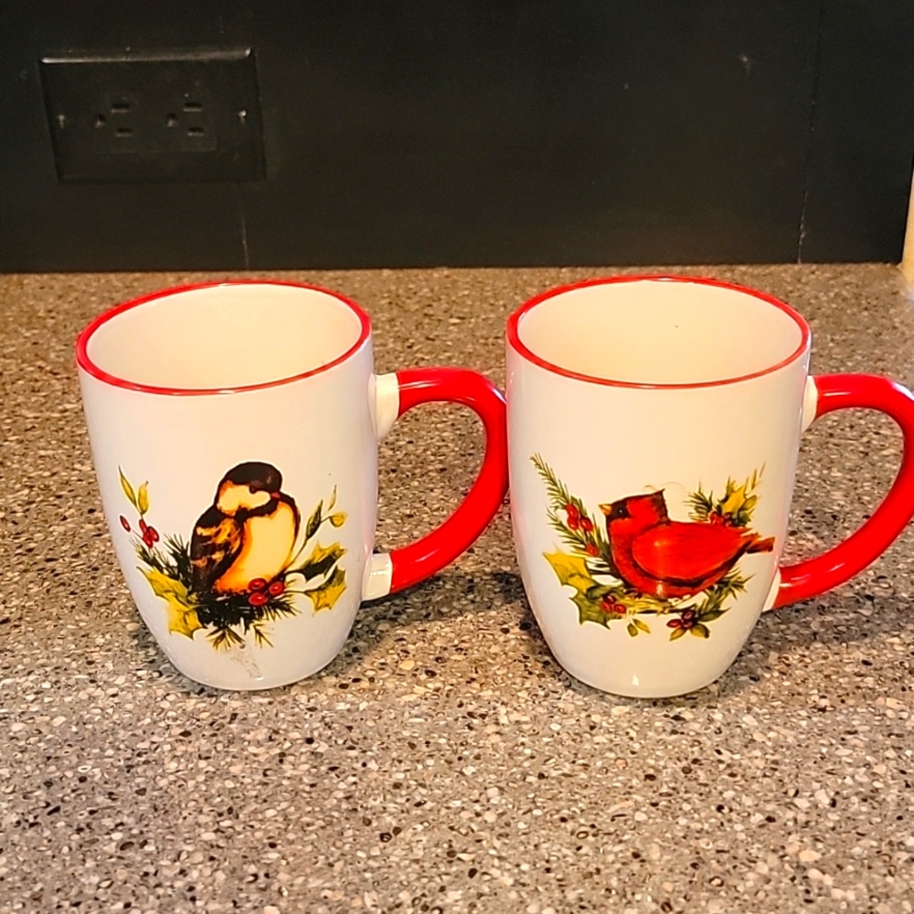 Beautiful Bird Coffee Mugs Set of 2
